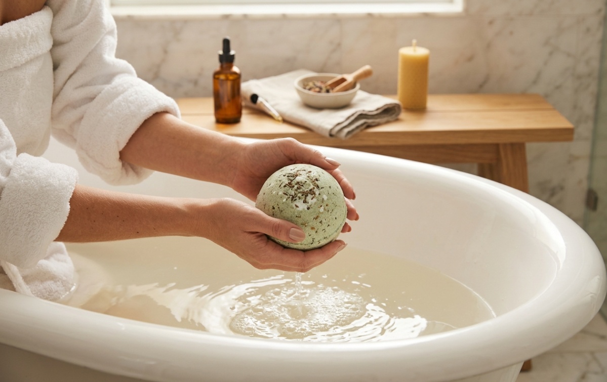 CBD bath bomb