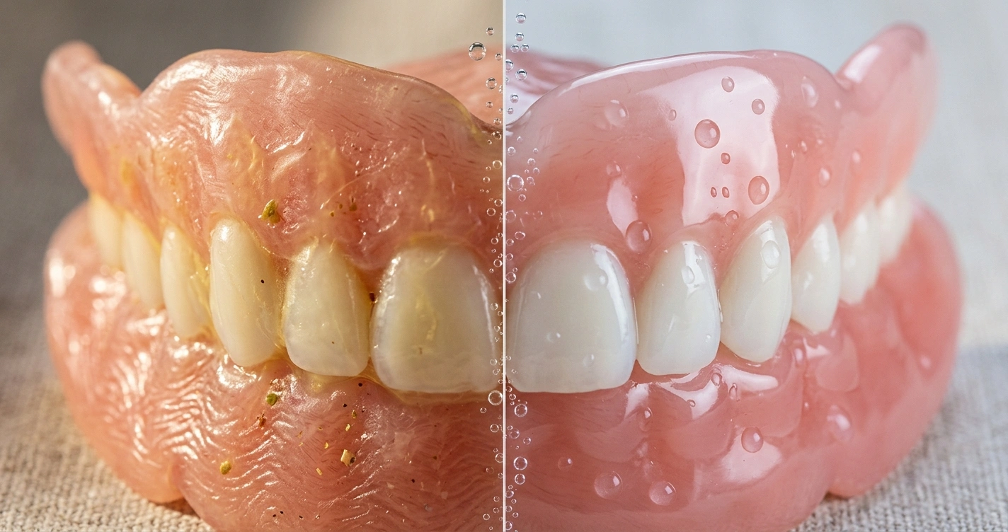 Before and after cleaning comparison