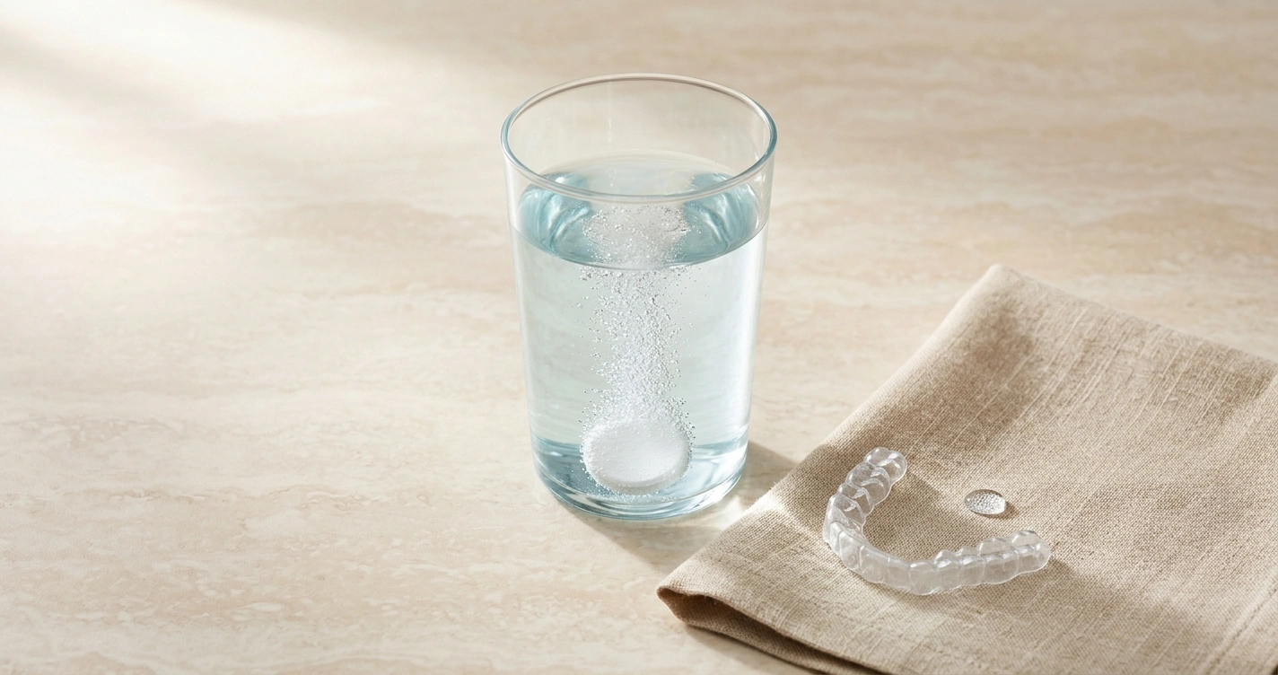 Dentures and cleaning tablets Dentures and cleaning tablets