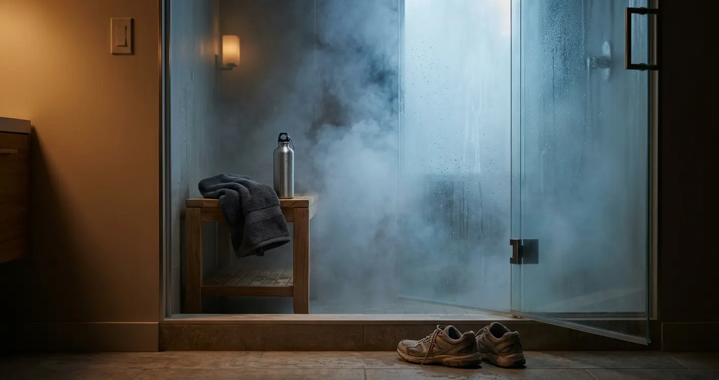 A bathroom where a bath bomb is used. A bathroom where a bath bomb is used.