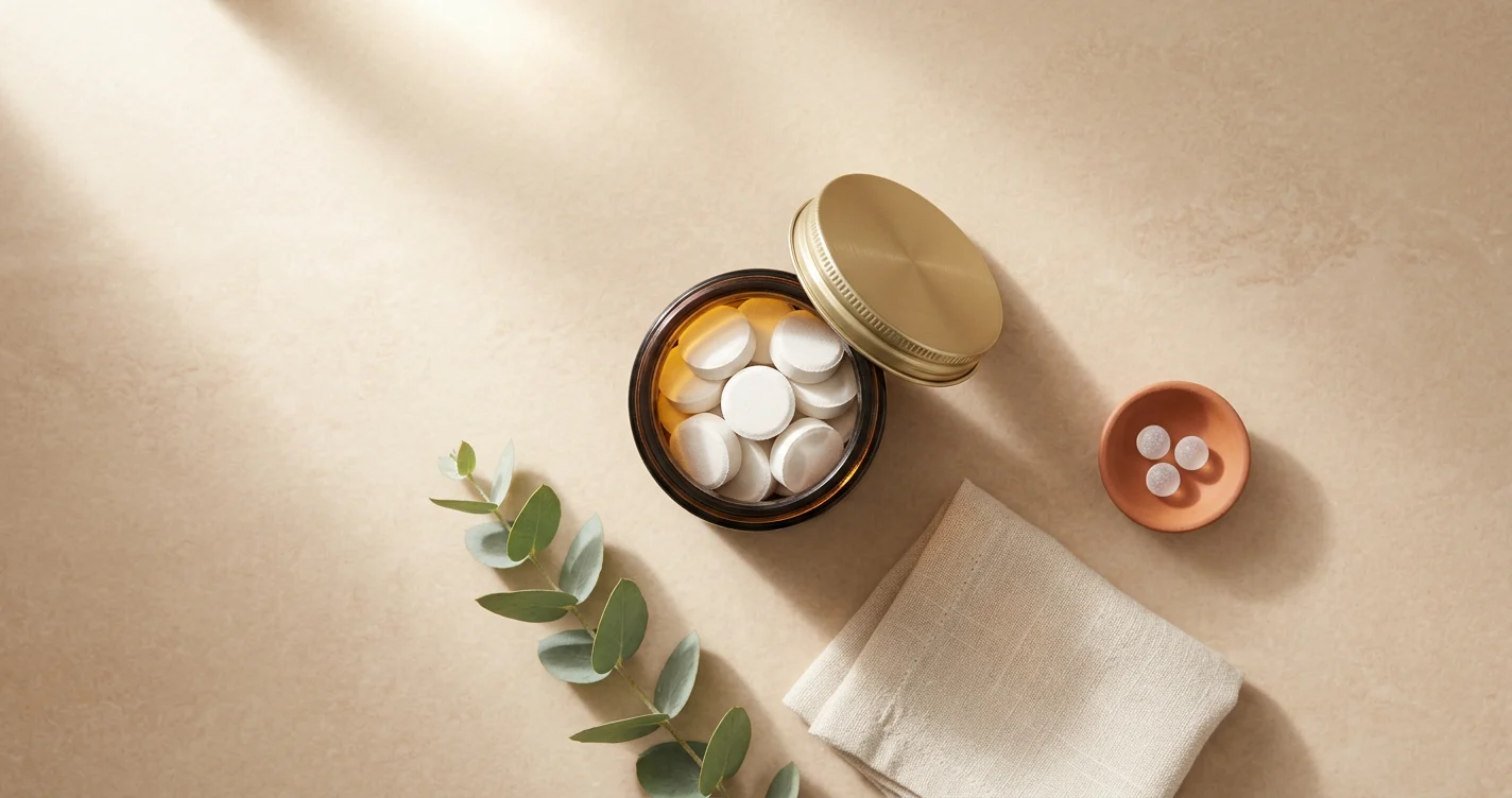 Store the cleaning tablets properly. Store the cleaning tablets properly.