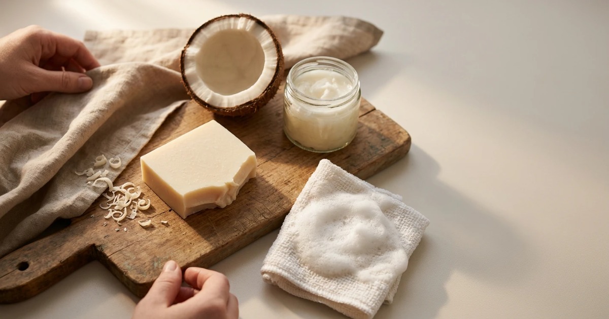 make coconut soap