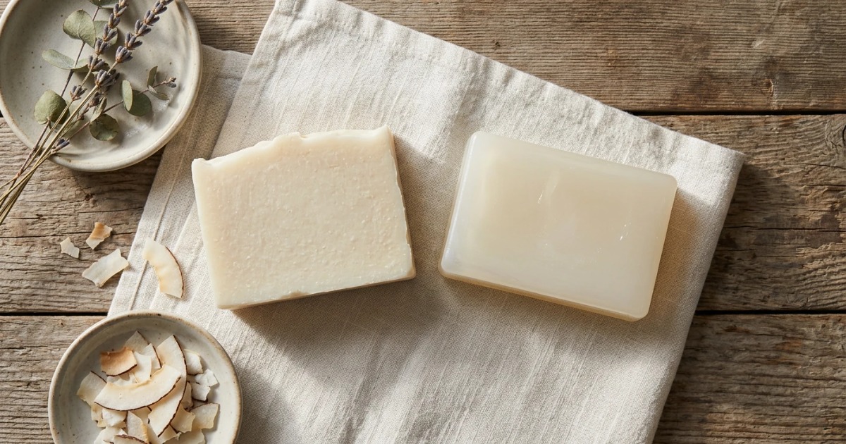 Cold-Process vs. Melt-and-Pour Coconut Oil Soap Cold-Process vs. Melt-and-Pour Coconut Oil Soap