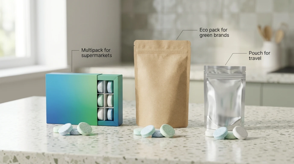 Different packaging