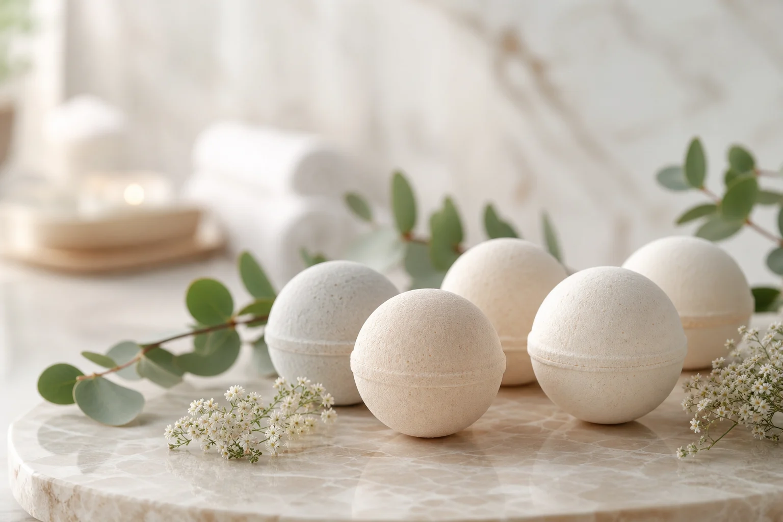 قنابل استحمام غير معطرة للبشرة الحساسة