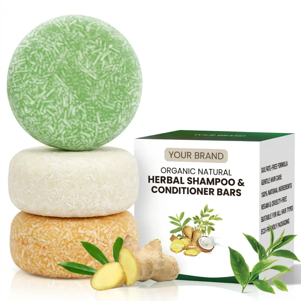 Organic Natural Herbal Shampoo Bar - Image 3