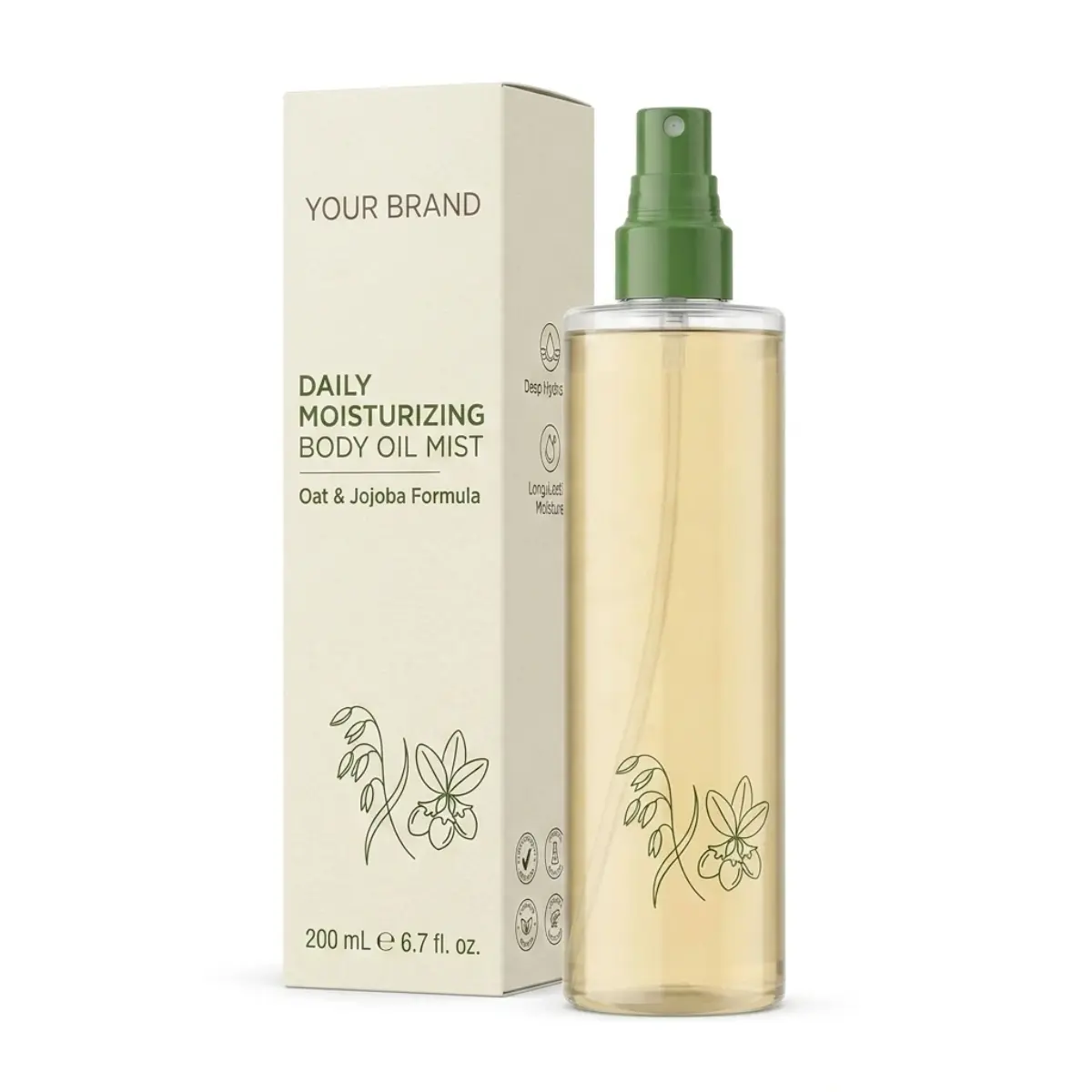 OEM Oat And Jojoba Oil Daily Moisturizing Body Spray - Image 2