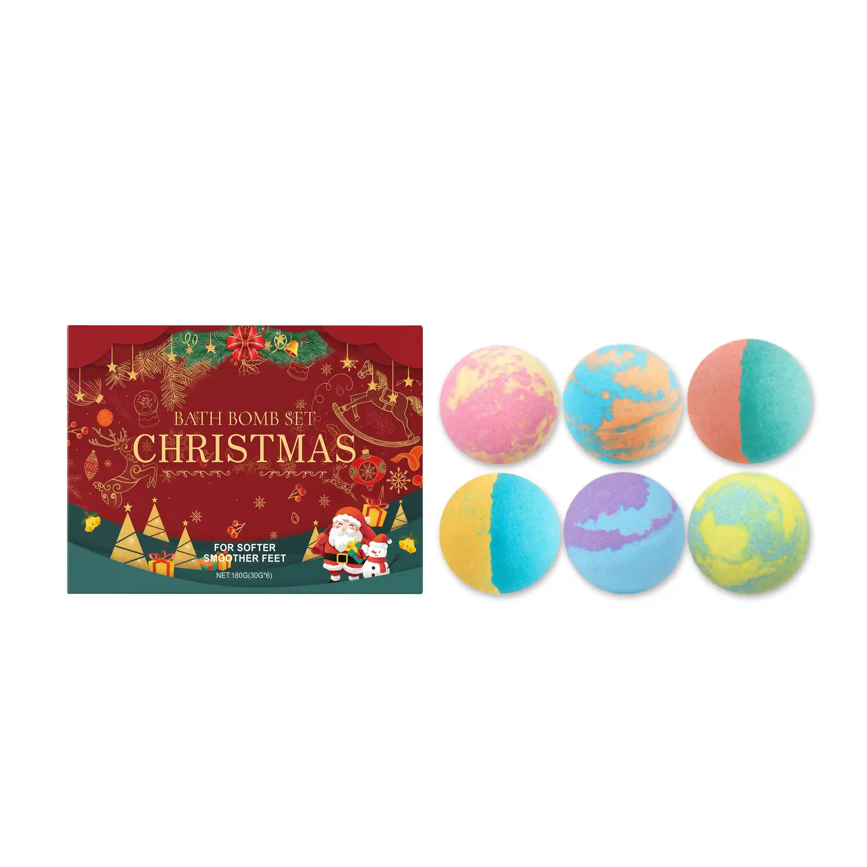 Oem Christmas Bath Bombs
