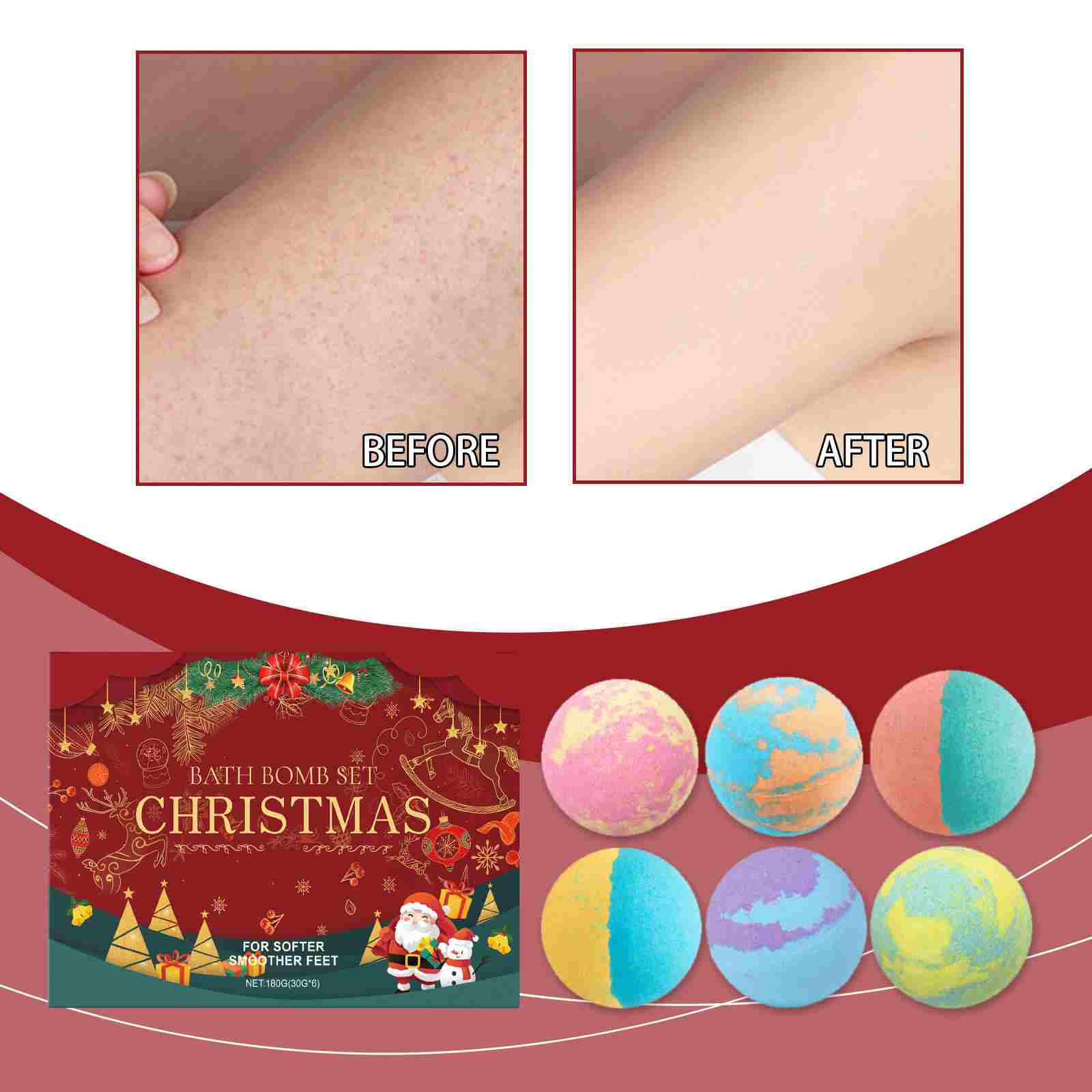 Oem Christmas Bath Bombs