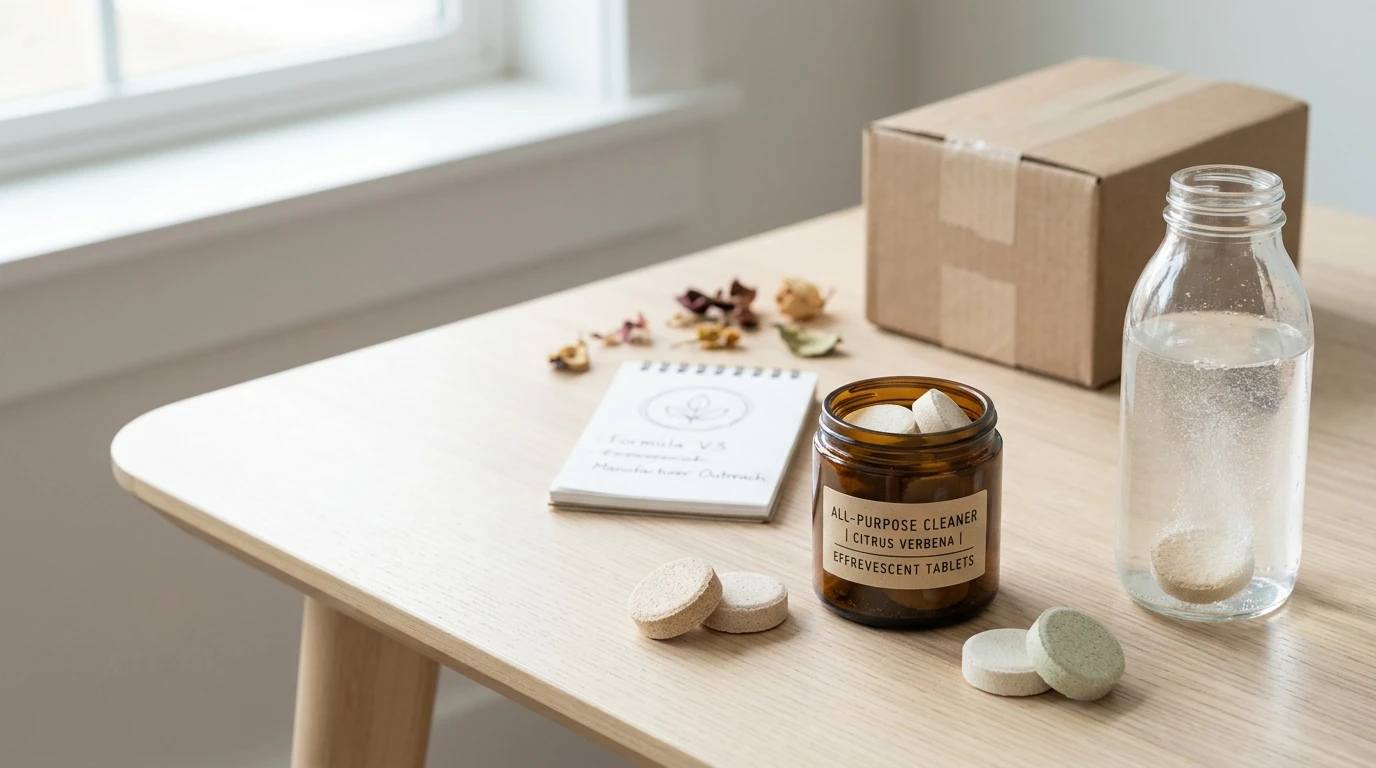 How To Build A Cleaning Tablet Product Line