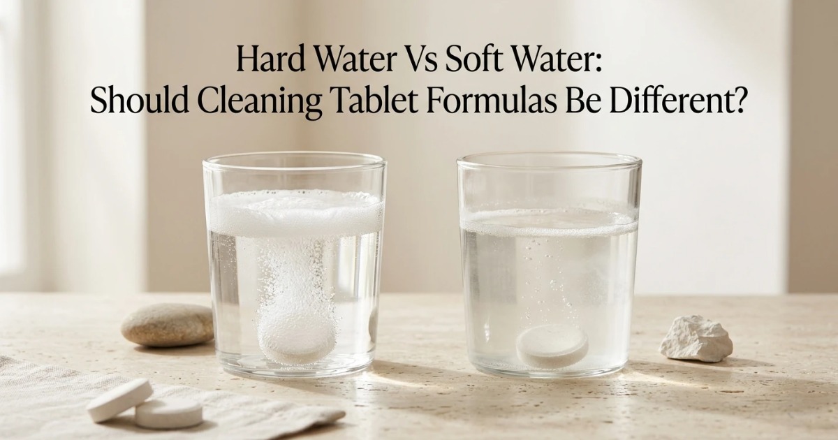 Hard Water Vs Soft Water: Should Cleaning Tablet Formulas Be Different?